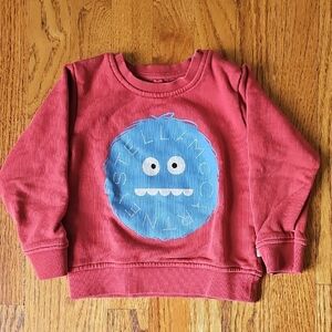 Stella McCartney Kids Red and Blue Monster Sweatshirt ( Size 36 Months)